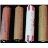 Image 2 : 1392. 1959D, 62D, 63D & 64D Cent Rolls. Circulated --Unc.