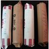 Image 2 : 1395. 1959D, 62D, 63D & 64D Cent Rolls. Circulated-Unc.
