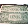 Image 2 : 1406. Series 1935E & 35F $1. Silver Certificates. AU.