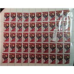 1467. Russian 1p Mint Stamp Sheet of 50 Stamps.