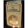 Image 1 : 1563. 1882 O U.S. Morgan Silver Dollar. NGC slabbed MS 63.