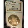 Image 1 : 1564. 1882 S U.S. Morgan Silver Dollar. NGC slabbed MS 62.