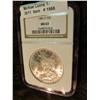 Image 1 : 1566. 1884 O U.S. Morgan Silver Dollar. NGC slabbed MS 63.