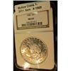 Image 1 : 1569. 1886 P U.S. Morgan Silver Dollar. NGC slabbed MS 63.