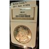 Image 1 : 1574. 1891 P U.S. Morgan Silver Dollar. NGC slabbed MS 63.