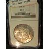 Image 1 : 1577. 1898 P U.S. Morgan Silver Dollar. NGC slabbed MS 63.