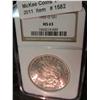 Image 1 : 1582. 1902 O U.S. Morgan Silver Dollar. NGC slabbed MS 63.