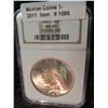 Image 1 : 1586. 1922 P U.S. Peace Silver Dollar. NGC slabbed MS 64.