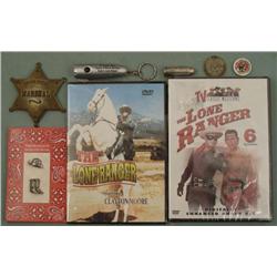 8 Lone Ranger Items Badge Bullet Lucky Piece DVD Pin