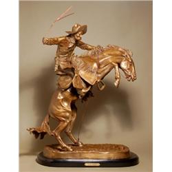 The Broncho Buster by Frederick Remington