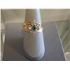 1CT Diamond and Emerald Ladies Ring, 14K gold