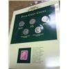 Image 1 : 5 CENT COIN SET WITH STAMP (AS SHOWN)
