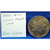 Image 1 : 1989 $5 "Maple Leaf" .999 Pure Silver Uncirculated