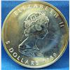 Image 3 : 1989 $5 "Maple Leaf" .999 Pure Silver Uncirculated