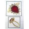 Image 12 : 14K Ruby & Diamond Ring AIG Appraisal +$9K 12.6gm