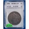 Image 1 : Key Date 1894-P Morgan Silver Dollar ACGS Graded