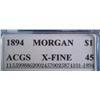 Image 2 : Key Date 1894-P Morgan Silver Dollar ACGS Graded