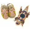 Image 1 : Collection of 2 includes beaded baby moccasins 4"
