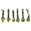 Image 1 : Collection of 6 brass watch fobs