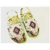 Image 1 : Pair mid 20th C. beaded moccasins