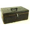 Antique leather and pine travel box
