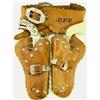 Vintage boys double rig holster with cap guns