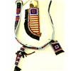 Image 1 : Contemporary beaded belt, knife sheath, awl and