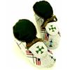 Fully beaded Northern Plains ceremonial moccasins