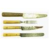 Image 1 : Collection of 4 antique flatware pieces