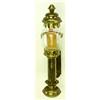 Brass wall mount candle holder with glass globe