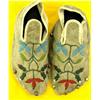Image 1 : C. 1900-1920's Santee Sioux beaded mocassin