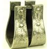 Image 1 : As new pair of custom engraved silver stirrups