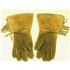 Image 1 : Beaded pair of leather gauntlets
