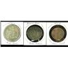 Collection of 3 includes 1 Dollar trade coin