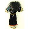 Cloth bodied Indian doll with black velvet beaded