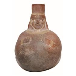 PRE-COLUMBIAN POTTERY FIGURAL JAR