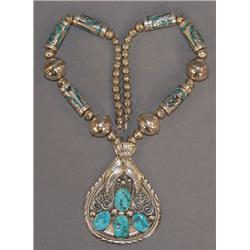 NAVAJO STERLING NECKLACE
