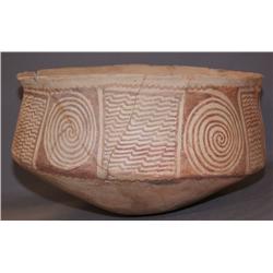 LARGE HOHOKAM POTTERY BOWL