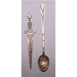 NAVAJO SPOON AND LETTER OPENER