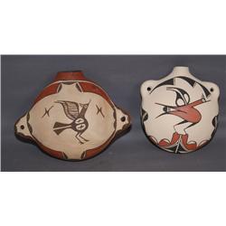 2 ZIA POTTERY CANTEENS