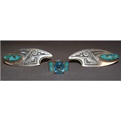 HOPI/NAVAJO RING & EARRINGS