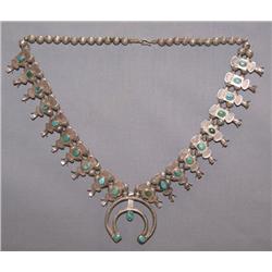 NAVAJO SQUASH BLOSSOM NECKLACE