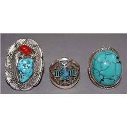 3 NAVAJO RINGS