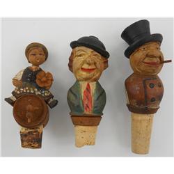 3 ANRI Wooden Bottle Stoppers