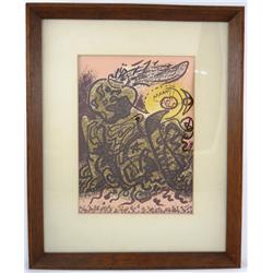 Andre Masson Original Lithograph "Caliban"