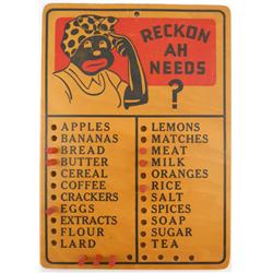 Black Americana Shopping Peg Board