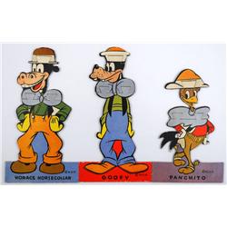 3 Die Cut Disney Characters