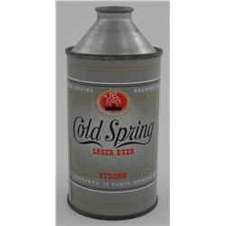 Cold Spring Cone-Top Beer Can