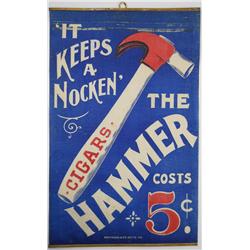 Canvas Cigar Sign