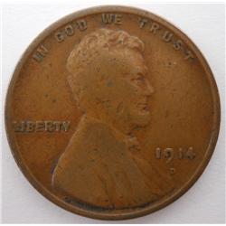 1914 - D United States Lincoln Cent